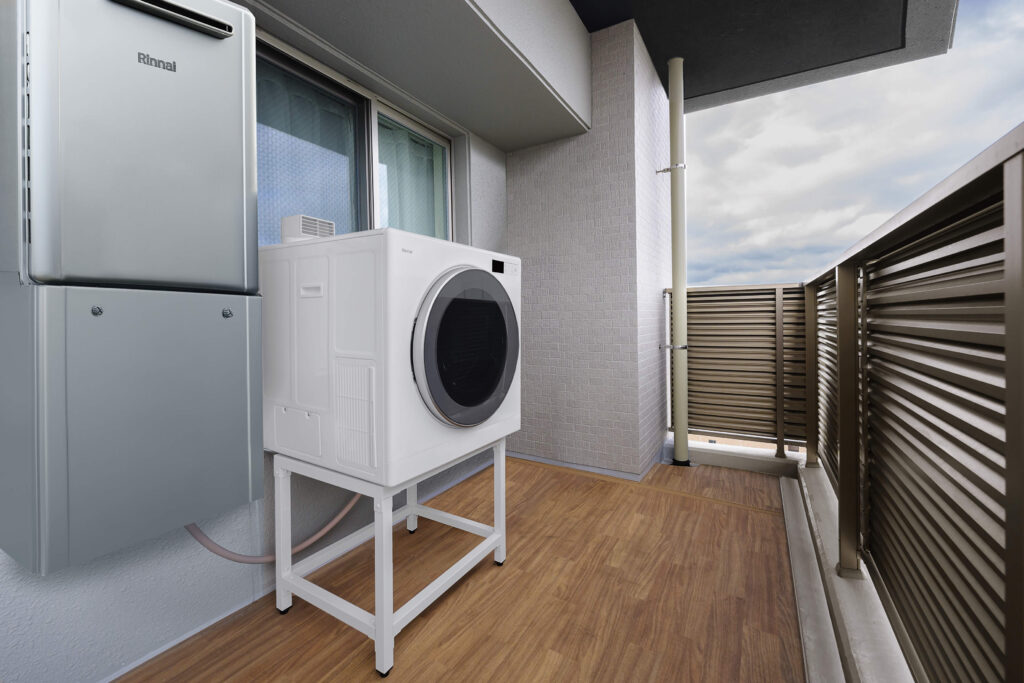 マンション　ベランダ設置　乾太くん